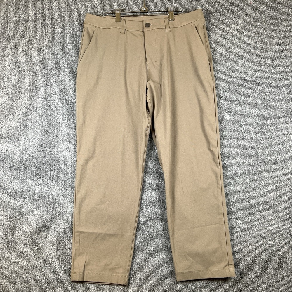 Lululemon ABC Regular Fit 5 Pocket Utilitech Pants Men's 33x26 Brown LM5AR1S